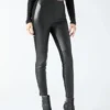 Coy leren legging met hoge taille Coy leren legging met hoge taille