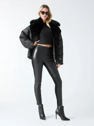Coy leren legging met hoge taille