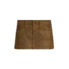 Crackle denim rok