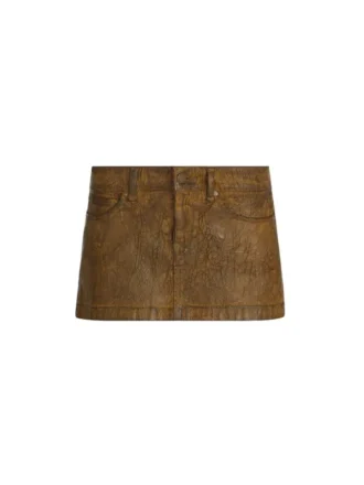 Crackle denim rok