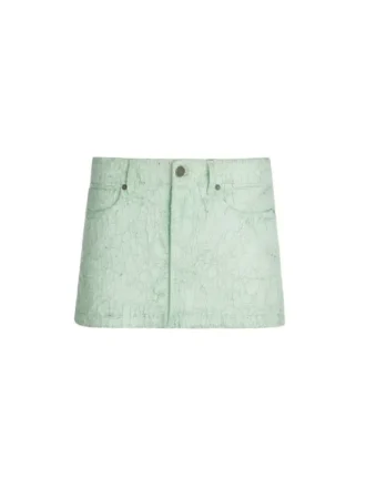 Crackle denim rok