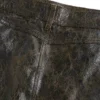 Crackle leren short