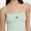 Crop top met geborduurde ster