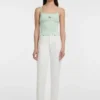 Crop top met geborduurde ster