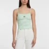 Crop top met geborduurde ster