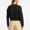 Cropped sweatshirt with flower logo
