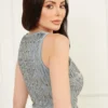 Crystal maxi-jurk