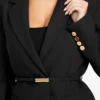 Dalia blazer met enkele rij knopen Dalia blazer met enkele rij knopen