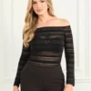 Dani gestreepte bodysuit Dani gestreepte bodysuit