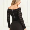Dani gestreepte bodysuit Dani gestreepte bodysuit