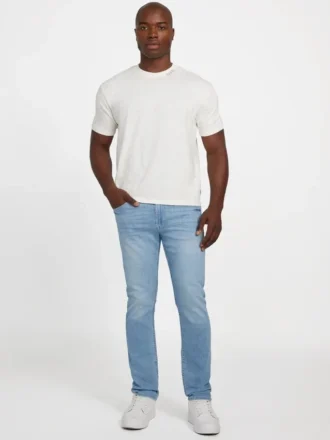 David T-shirt met bloemenapplicatie