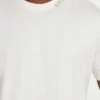 David T-shirt met bloemenapplicatie