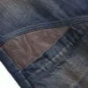 Denim broek met lage taille en wijde pijpen