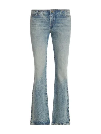 denim broek met oogjes en lage taille 1 1 330x440 - Denim broek met oogjes en lage taille