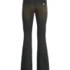 Denim broek met oogjes en lage taille