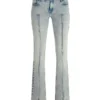 Denim broek met uitlopende pijpen Denim broek met uitlopende pijpen