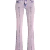 Denim broek met uitlopende pijpen Denim broek met uitlopende pijpen