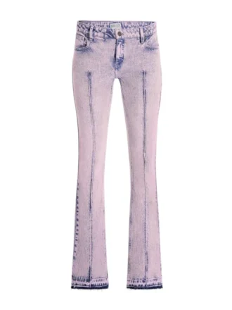 Denim broek met uitlopende pijpen