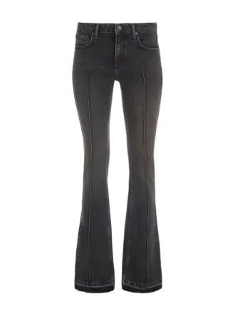 Denim broek met uitlopende pijpen