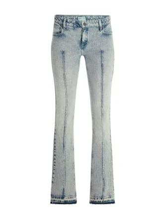 Denim broek met uitlopende pijpen