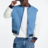 Denim Letterman-jas Denim Letterman-jas