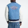 Denim Letterman-jas Denim Letterman-jas