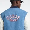 Denim Letterman-jas Denim Letterman-jas