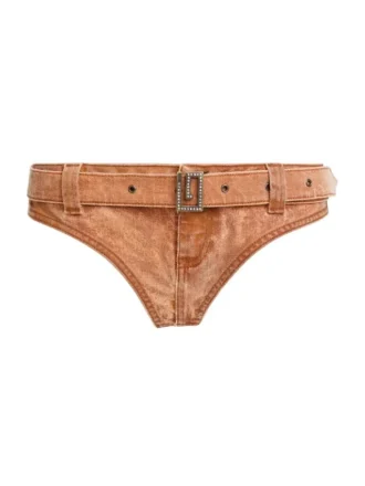 Denim slip met riem