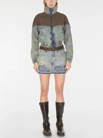 Denimjas met rits