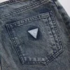 Denimjeans met patchwork