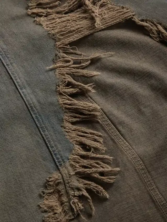 Denimrok met open voorkant Denimrok met open voorkant