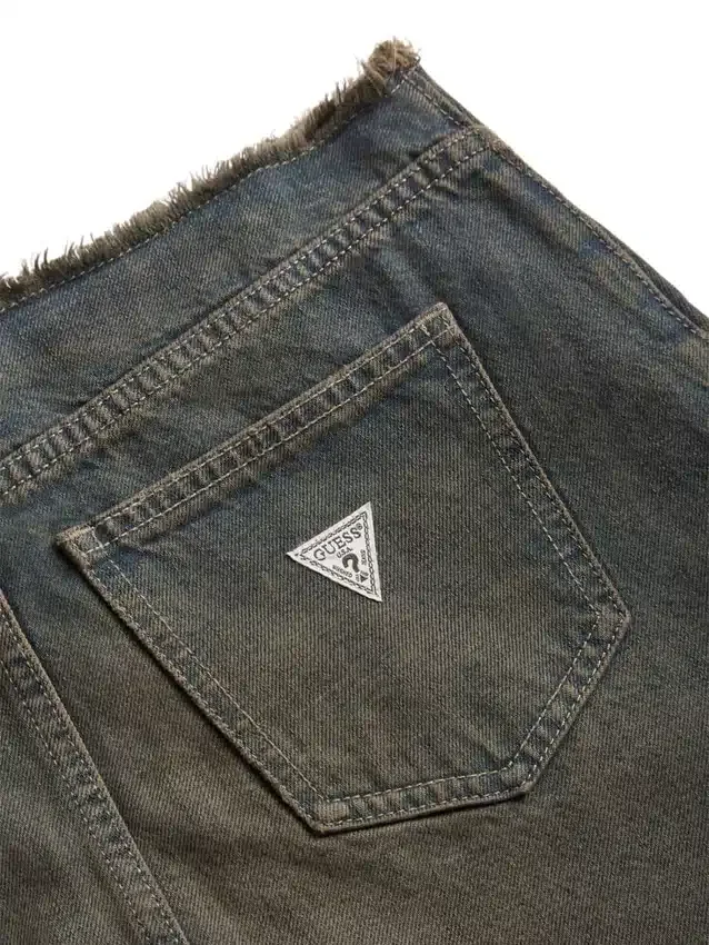 Denimrok met open voorkant Denimrok met open voorkant