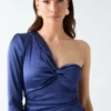Diamanten jurk met één schouder Diamanten jurk met één schouder