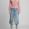 Distressed denim rok Distressed denim rok