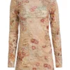 Distressed mesh-jurk Distressed mesh-jurk