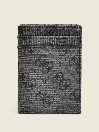 Don-kaartenetui met logo-print en magneetsluiting