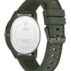 Donker zilverkleurig en groen multifunctioneel siliconenhorloge