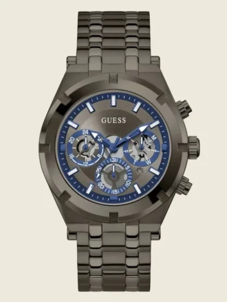 Donker zilverkleurig multifunctioneel horloge