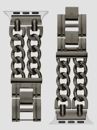 Donker zilverkleurige kettingband 42-44 mm voor Apple Watch®