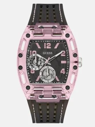 Doorzichtig en zwart siliconen multifunctioneel horloge