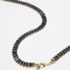 Dunne riem met baguette-strass