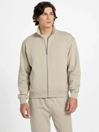 Eco 1981 Label jas met opstaande kraag