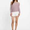 Eco Adri off-shoulder top met kristallen