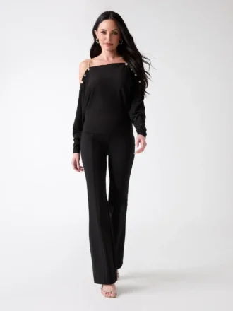 Eco Adri off-shoulder top met kristallen