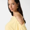 Eco Adri off-shoulder top met kristallen