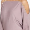 Eco Adri off-shoulder top met kristallen