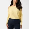 Eco Adri off-shoulder top met kristallen