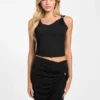 Eco Aimee Top met strass-bandjes