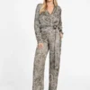 Eco Alanis gewikkelde blouse met print