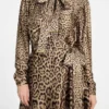 Eco Alanis satijnen jurk met print